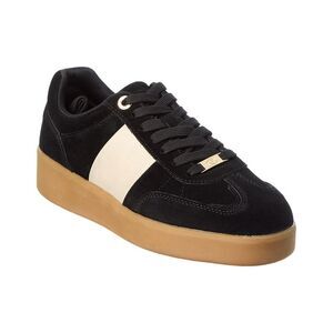 Dune London Enticing Suede Sneaker, Black